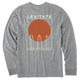 Medium Heather Gray - Men's Quiver Surf Long Sleeve Premium Tee