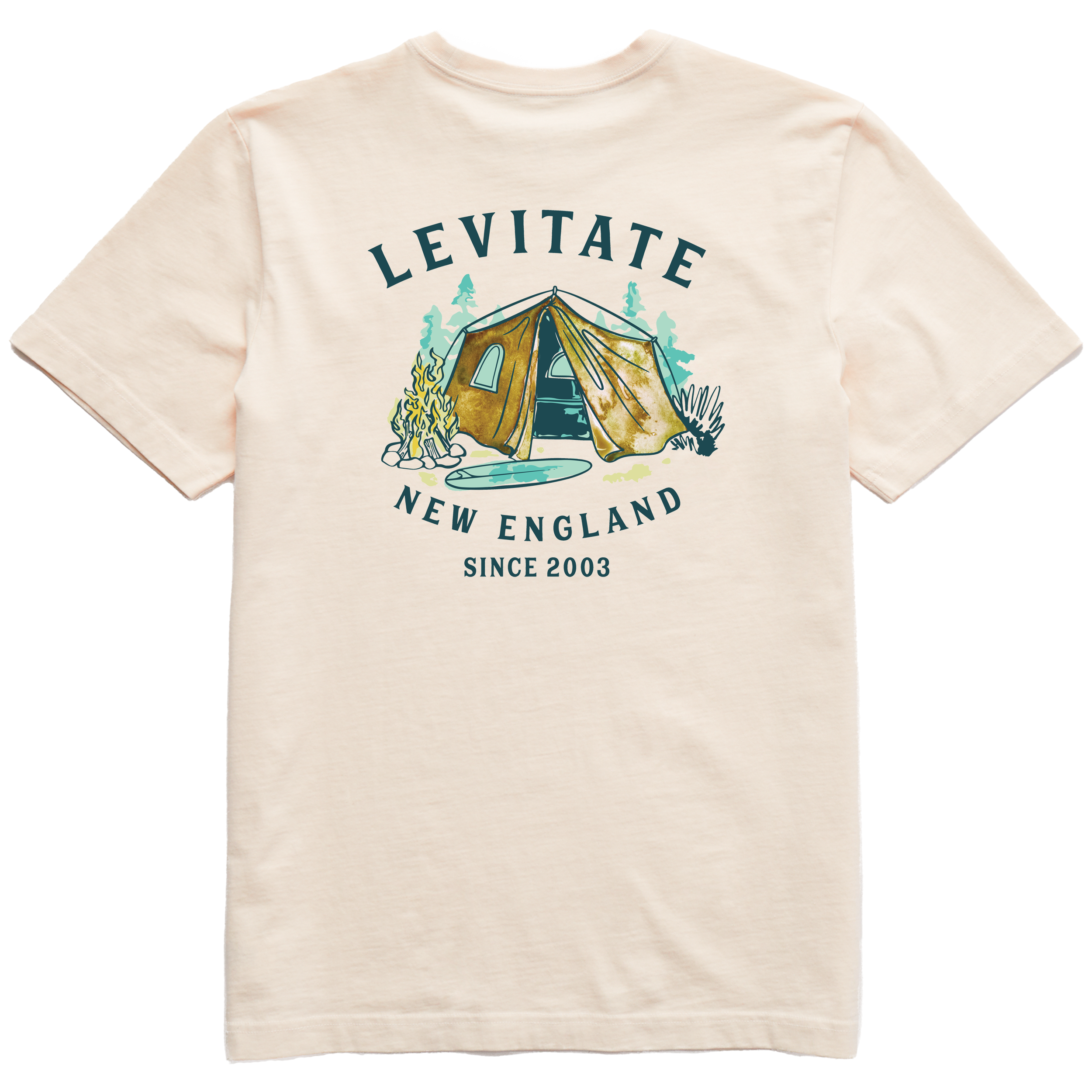 Men's Trippy Camp Short Sleeve Premium Tee - Levitate