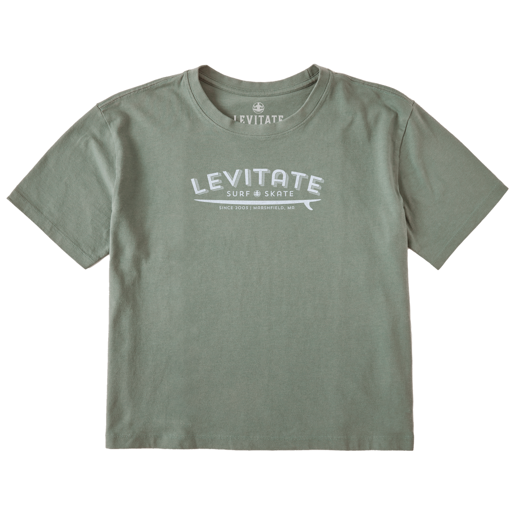 Women's Longboard Short Sleeve Premium Tee - Levitate