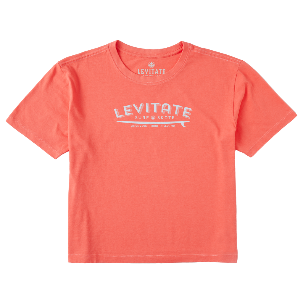 Women's Longboard Short Sleeve Premium Tee - Levitate