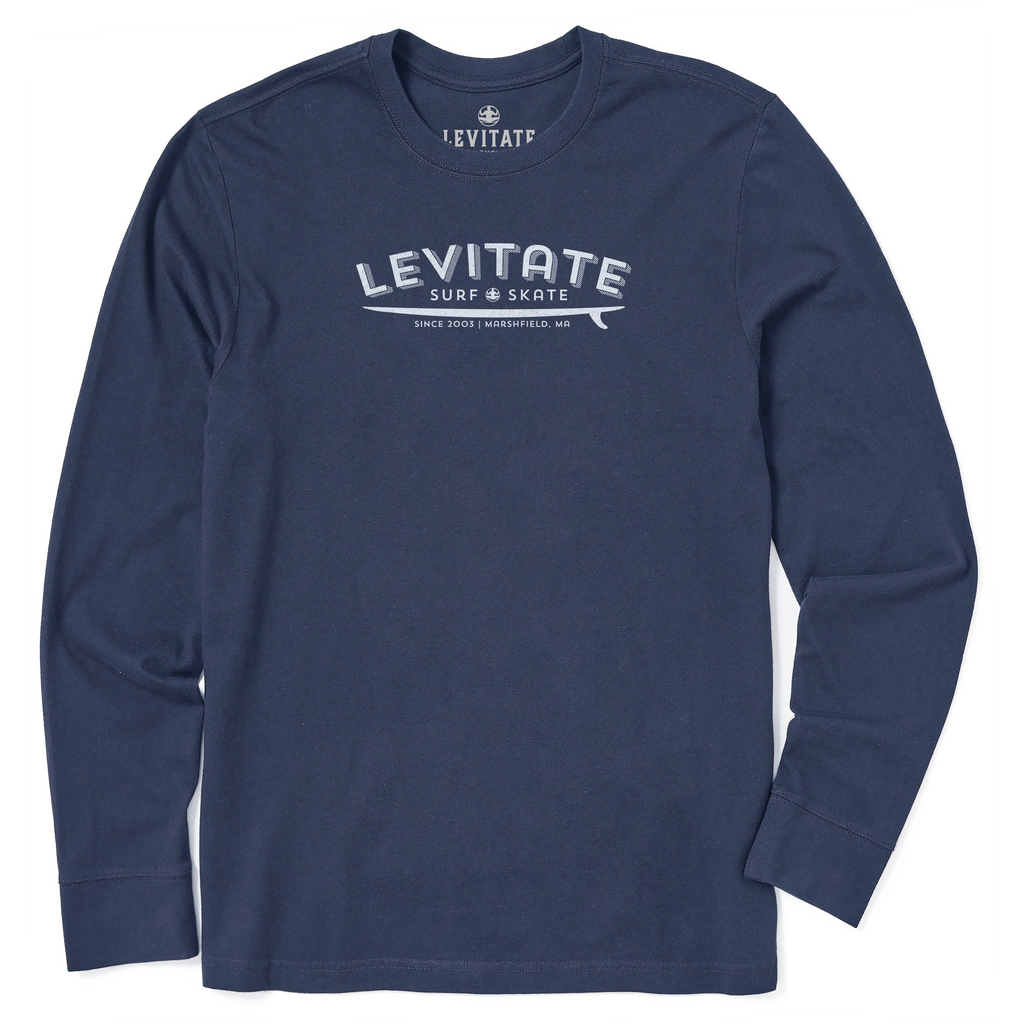 Men's Longboard Long Sleeve Premium Tee - Levitate