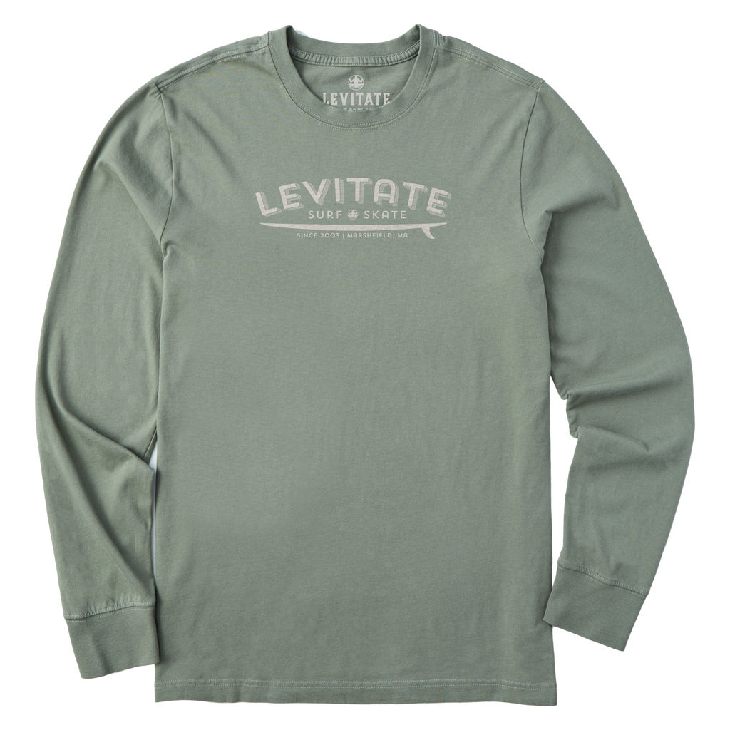 Men's Longboard Long Sleeve Premium Tee - Levitate