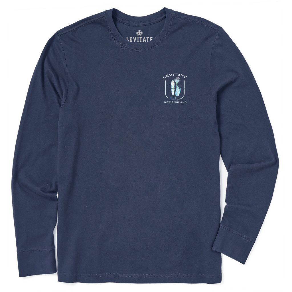 Men's Lured In Long Sleeve Premium Tee - Levitate