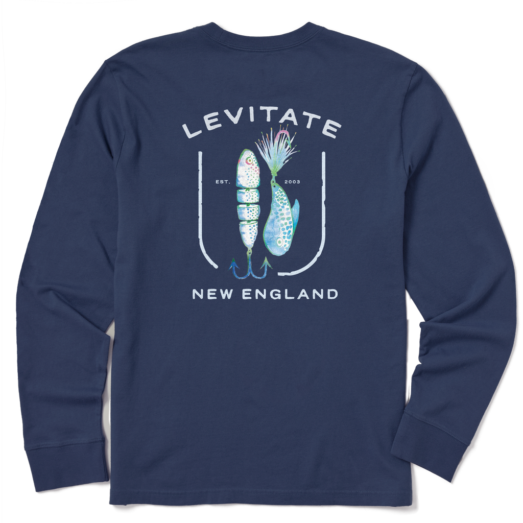Men's Lured In Long Sleeve Premium Tee - Levitate