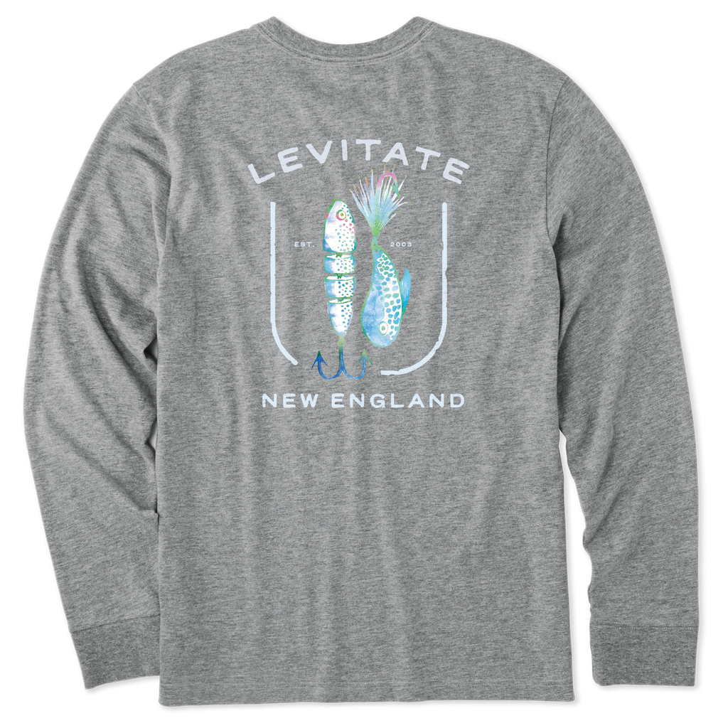 Men's Lured In Long Sleeve Premium Tee - Levitate