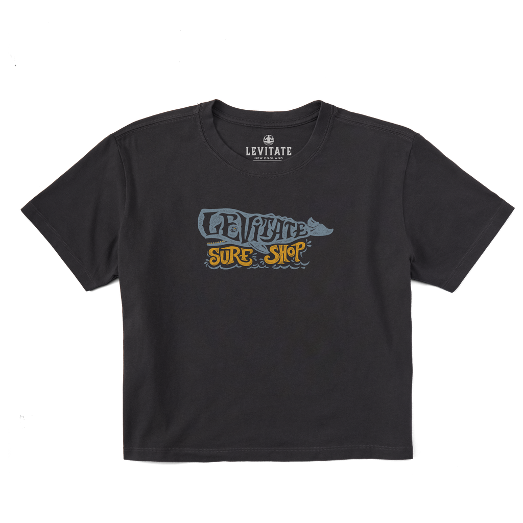 Women's Nantucket Whale Short Sleeve Premium Tee - Levitate