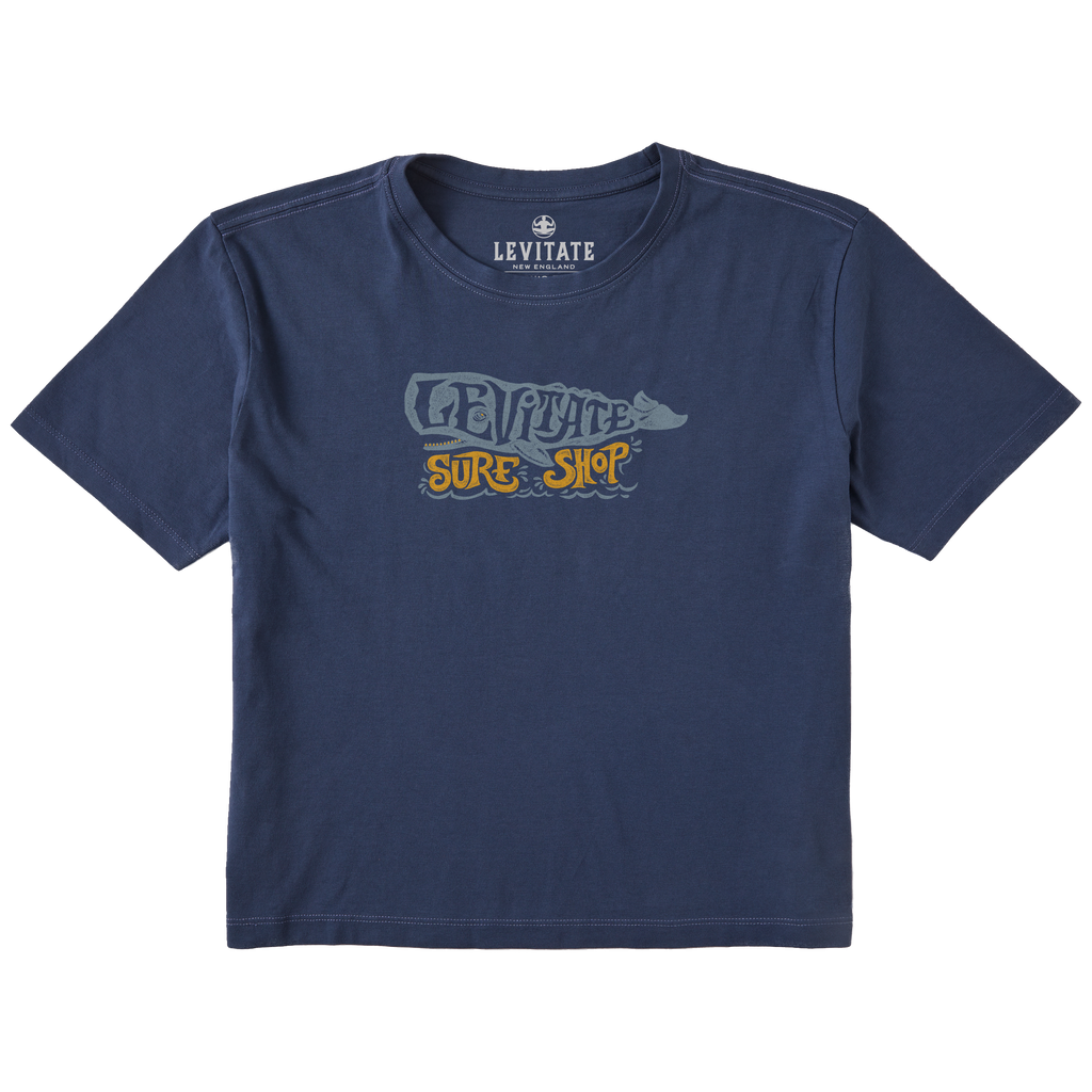 Women's Nantucket Whale Short Sleeve Premium Tee - Levitate