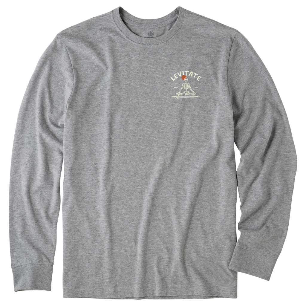 Men's Meditate Your Day Long Sleeve Premium Tee - Levitate