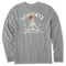 Medium Heather Gray - Men's Meditate Your Day Long Sleeve Premium Tee