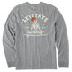 Medium Heather Gray - Men's Meditate Your Day Long Sleeve Premium Tee
