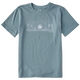 Walden Blue - Kid's Levitate Your Day Short Sleeve Premium Tee