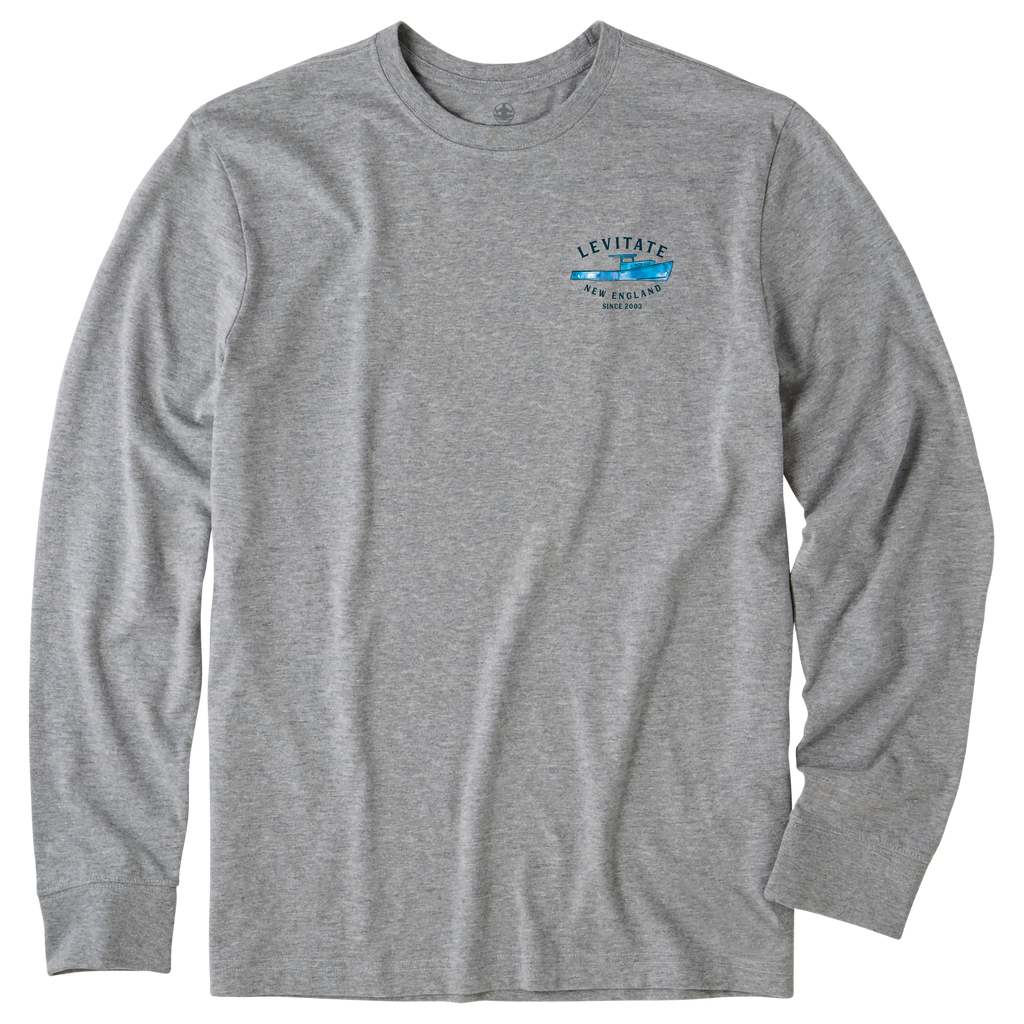 Men's Trippy Trawler Long Sleeve Premium Tee - Levitate