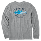 Men's Trippy Fish Long Sleeve Premium Tee - Levitate