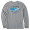 Medium Heather Gray - Men's Trippy Fish Long Sleeve Premium Tee