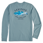Men's Trippy Fish Long Sleeve Premium Tee - Levitate