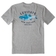 Medium Heather Gray - Men's Trippy Fish Short Sleeve Premium Tee