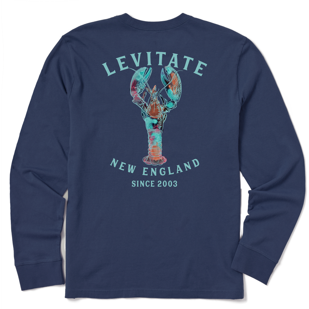 Men's Trippy Lobster Long Sleeve Premium Tee - Levitate