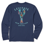 Men's Trippy Lobster Long Sleeve Premium Tee - Levitate