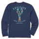 Delta Blue - Men's Trippy Lobster Long Sleeve Premium Tee