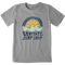 Medium Heather Gray - Kid's Morning Sun Short Sleeve Premium Tee