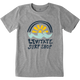 Medium Heather Gray - Kid's Morning Sun Short Sleeve Premium Tee