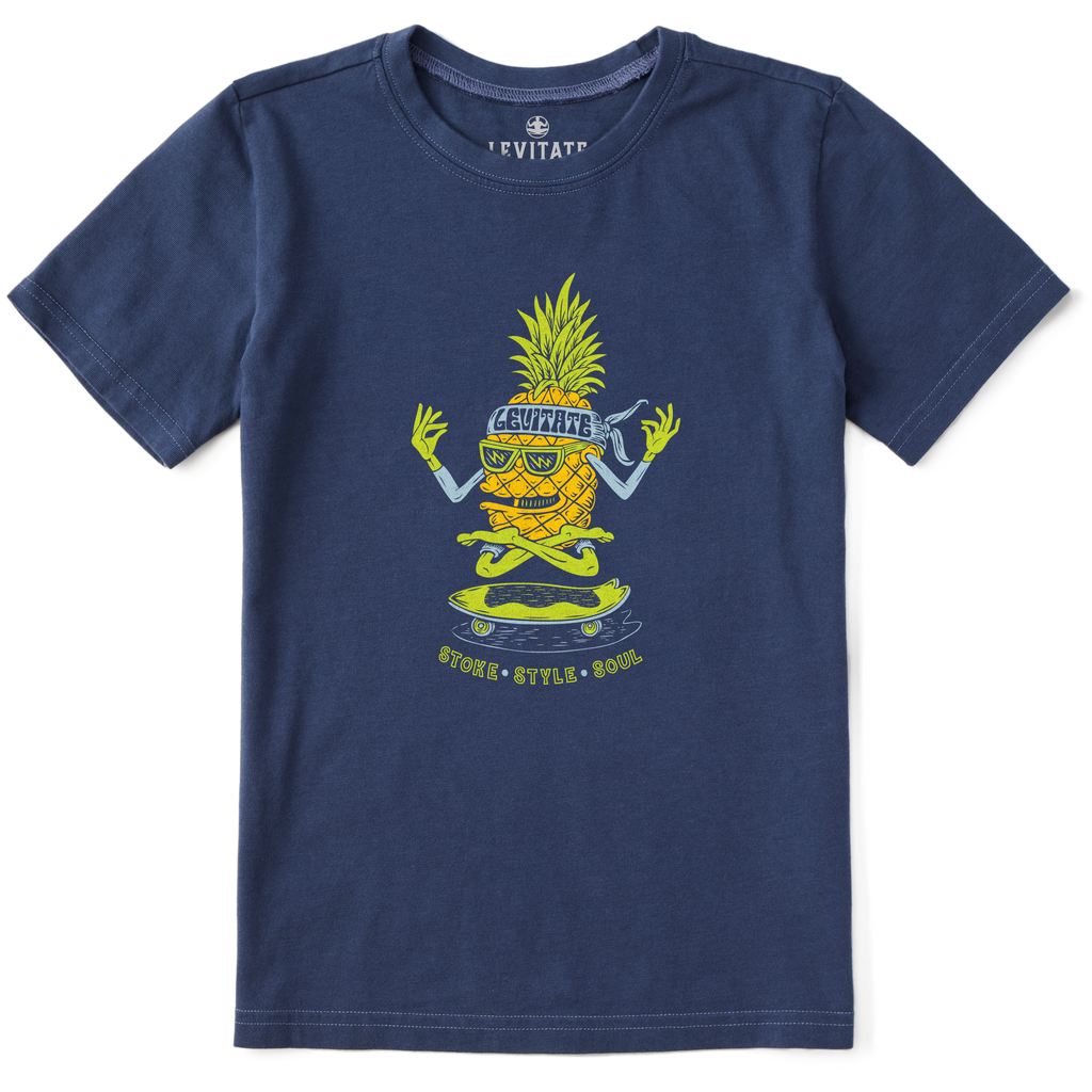 Kid's Pineapple Funk Short Sleeve Premium Tee - Levitate