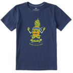 Kid's Pineapple Funk Short Sleeve Premium Tee - Levitate
