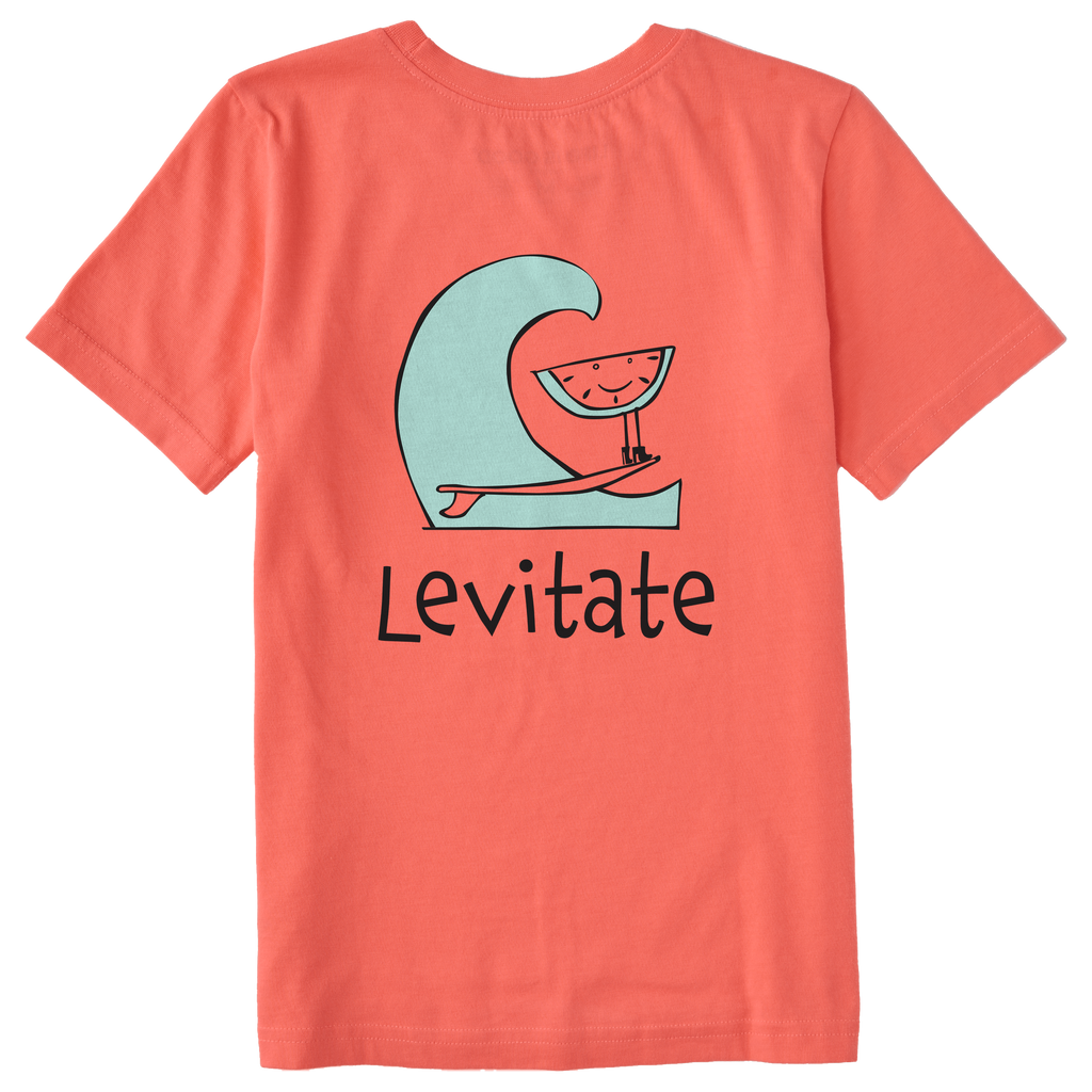 Kid's Surfing Melon Short Sleeve Premium Tee - Levitate