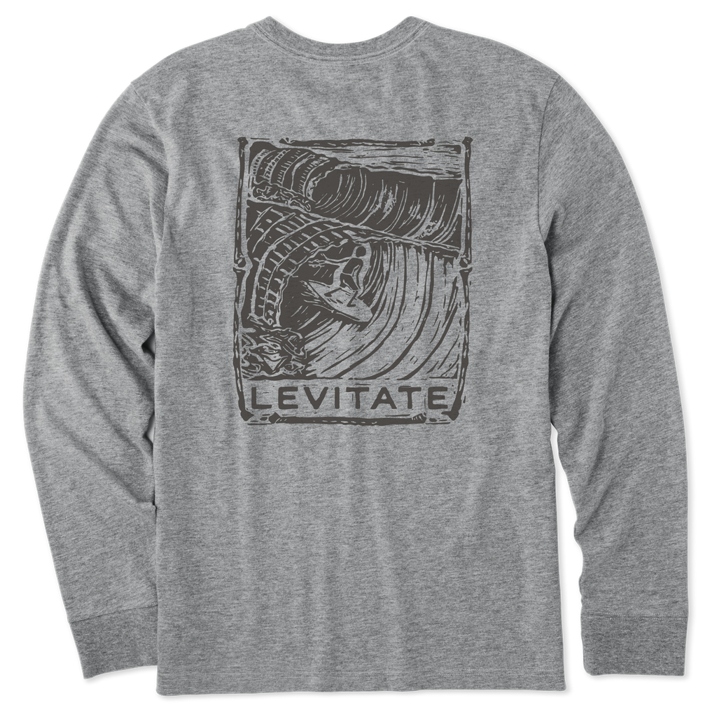 Men's Surf Bones Long Sleeve Premium Tee - Levitate