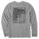 Medium Heather Gray - Men's Surf Bones Long Sleeve Premium Tee
