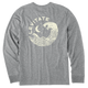 Medium Heather Gray - Men's Starry Night Long Sleeve Premium Tee