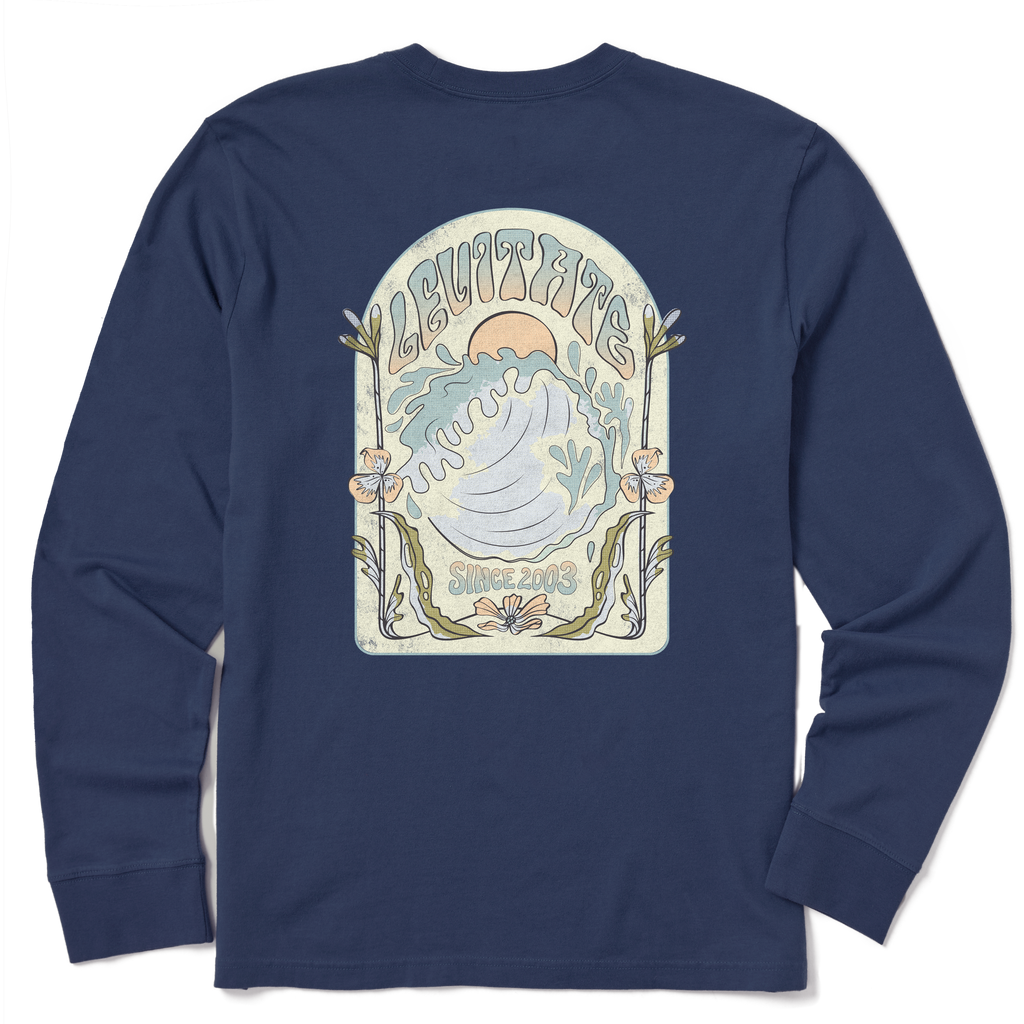 Men's In The Curl Long Sleeve Premium Tee - Levitate