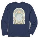 Men's In The Curl Long Sleeve Premium Tee - Levitate