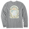 Medium Heather Gray - Men's In The Curl Long Sleeve Premium Tee