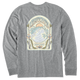 Medium Heather Gray - Men's In The Curl Long Sleeve Premium Tee