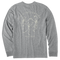 Medium Heather Gray - Men's Locals Only Long Sleeve Premium Tee