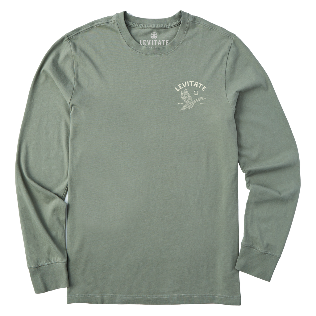 Men's Camo Duck Long Sleeve Premium Tee - Levitate