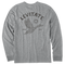 Medium Heather Gray - Men's Camo Duck Long Sleeve Premium Tee