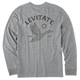 Medium Heather Gray - Men's Camo Duck Long Sleeve Premium Tee