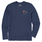 Men's Single Fin Club Long Sleeve Premium Tee - Levitate