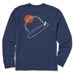 Men's Single Fin Club Long Sleeve Premium Tee - Levitate
