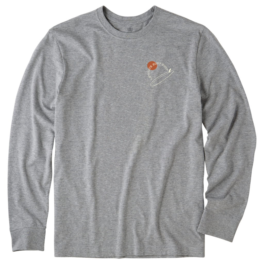 Men's Single Fin Club Long Sleeve Premium Tee - Levitate