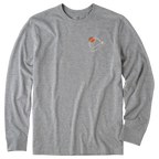 Men's Single Fin Club Long Sleeve Premium Tee - Levitate