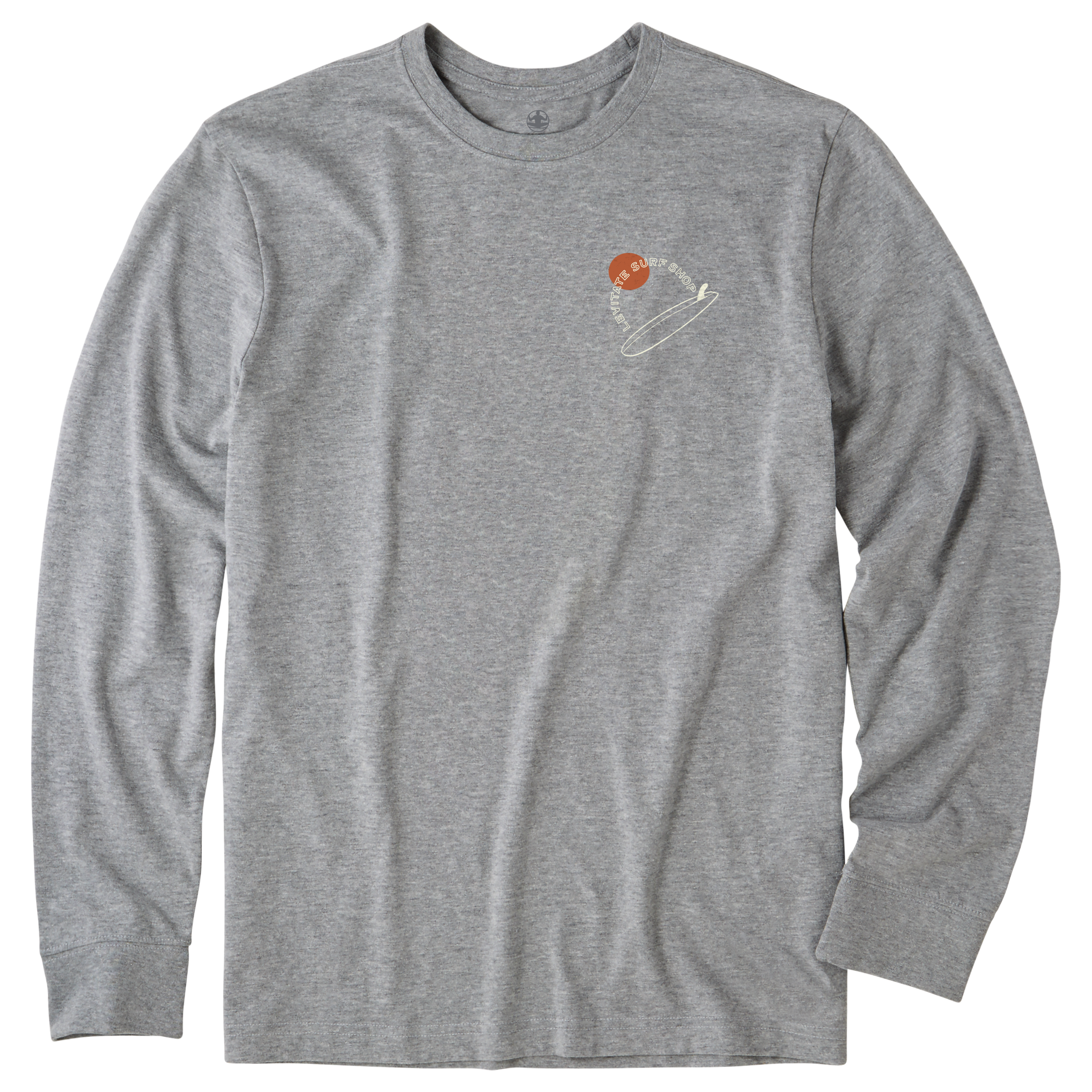 Men's Single Fin Club Long Sleeve Premium Tee - Levitate