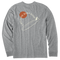 Medium Heather Gray - Men's Single Fin Club Long Sleeve Premium Tee