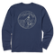 Delta Blue - Men's Skeleton Surfer Long Sleeve Premium Tee