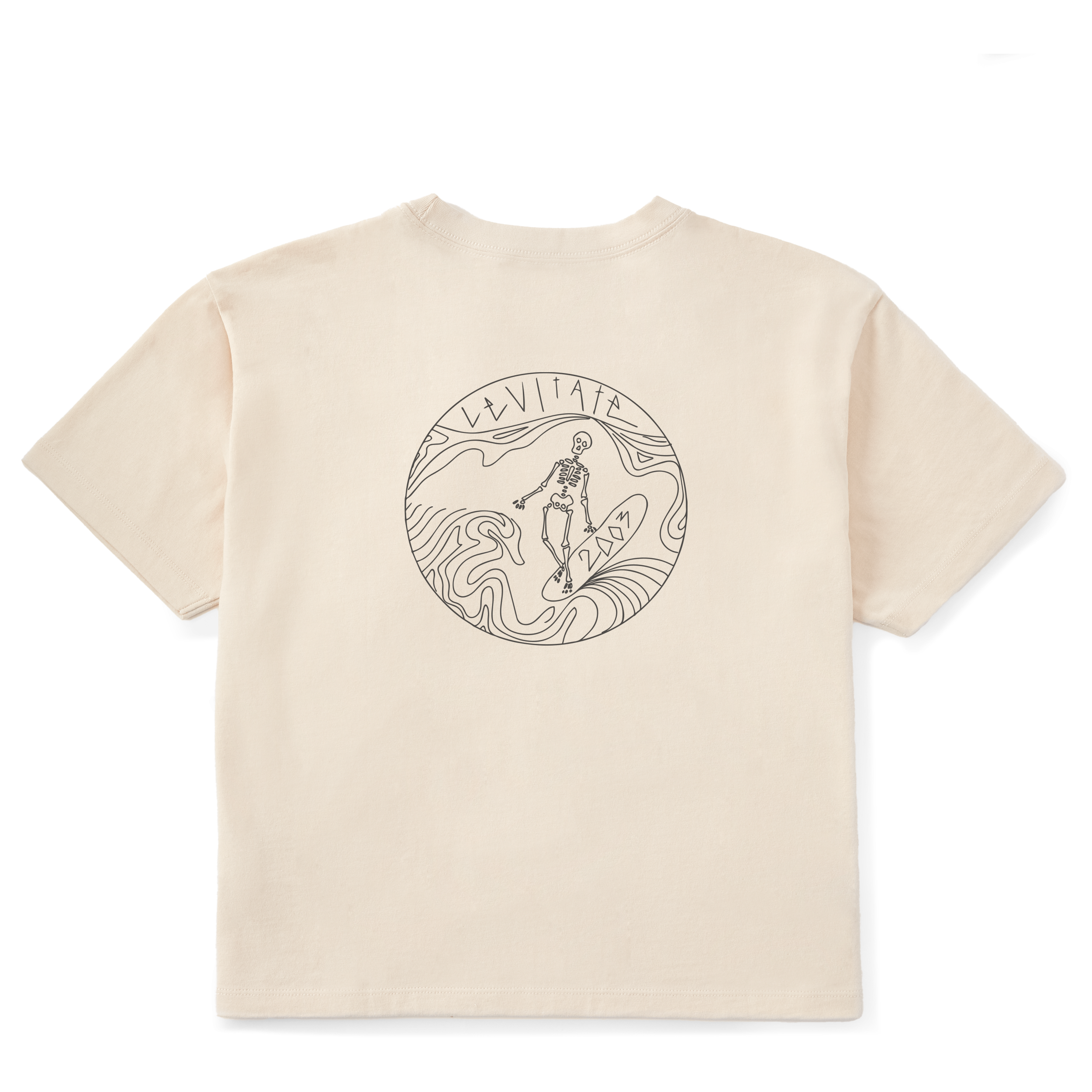 Women's Skeleton Surfer Short Sleeve Premium Tee - Levitate