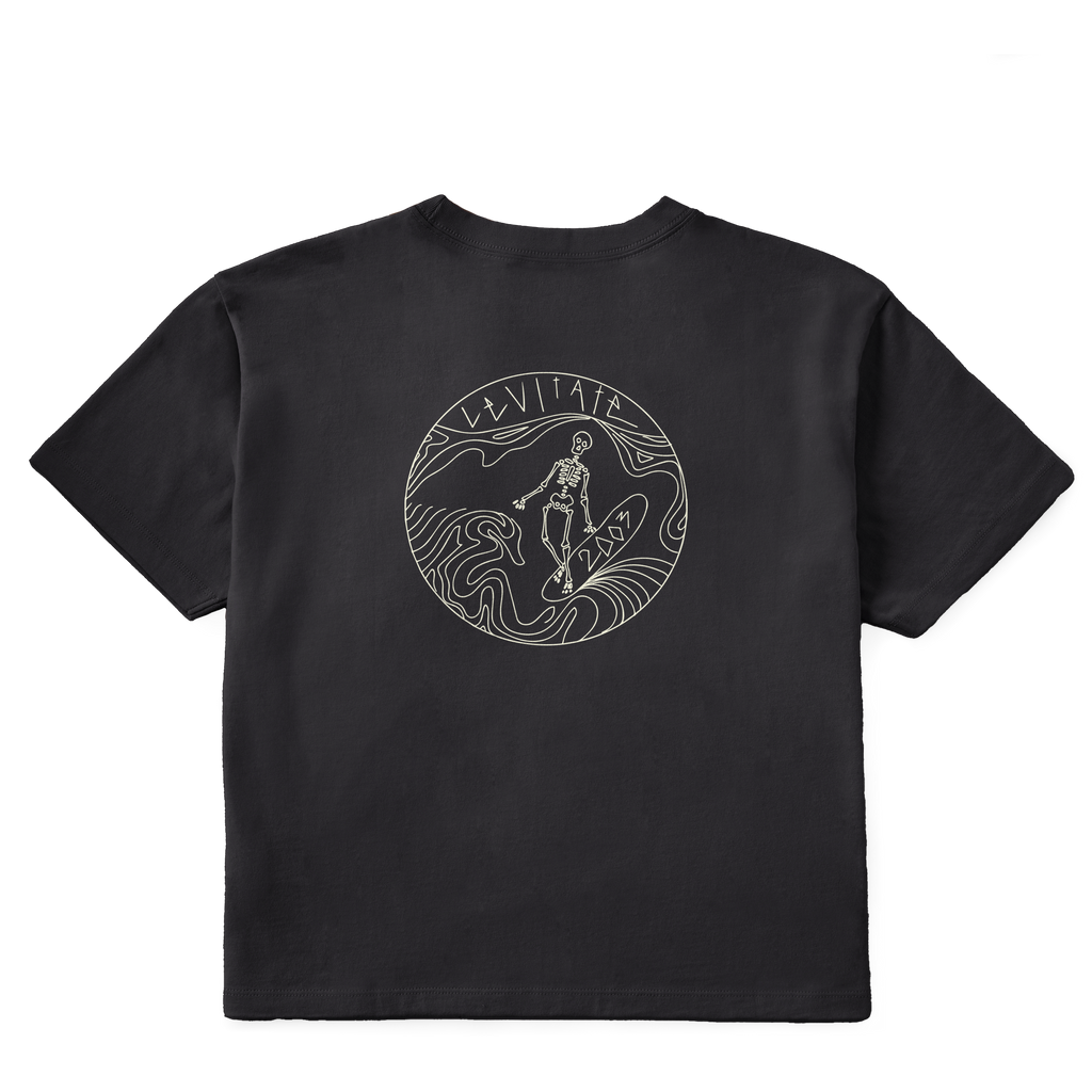 Women's Skeleton Surfer Short Sleeve Premium Tee - Levitate