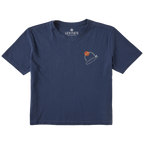 Women's Single Fin Club Short Sleeve Premium Tee - Levitate