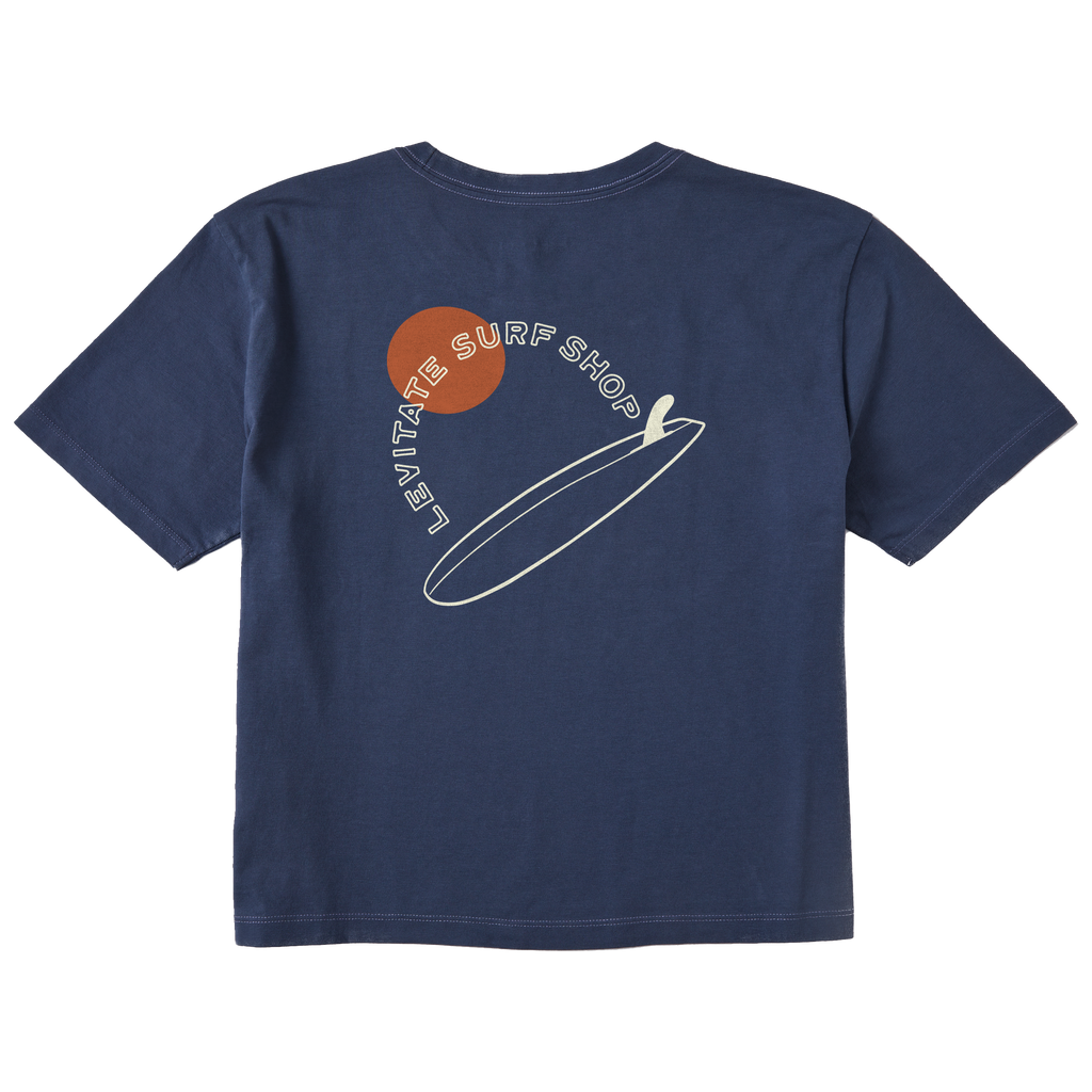 Women's Single Fin Club Short Sleeve Premium Tee - Levitate